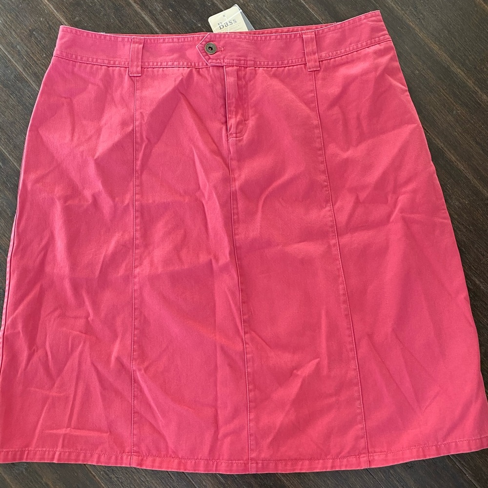 Bass pencil khaki pink skirt size 16 casual
